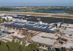 Construction is progressing on the new McCoy Terminal Complex at Key West International Airport in Key West, Fla. The new terminal’s name honors Florida Keys Mayor Charles “Sonny” McCoy, who was also mayor of Key West for a decade, and his late wife Merili, a longtime Key West city commissioner. This photo was shot Jan. 25, 2008. (Andy Newman/Florida Keys News Bureau/HO)