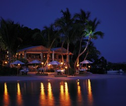 Dining in seclusion each night is not only luxurious, but romantic.