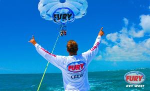 Parasailing with Fury Water Adventures in Key West